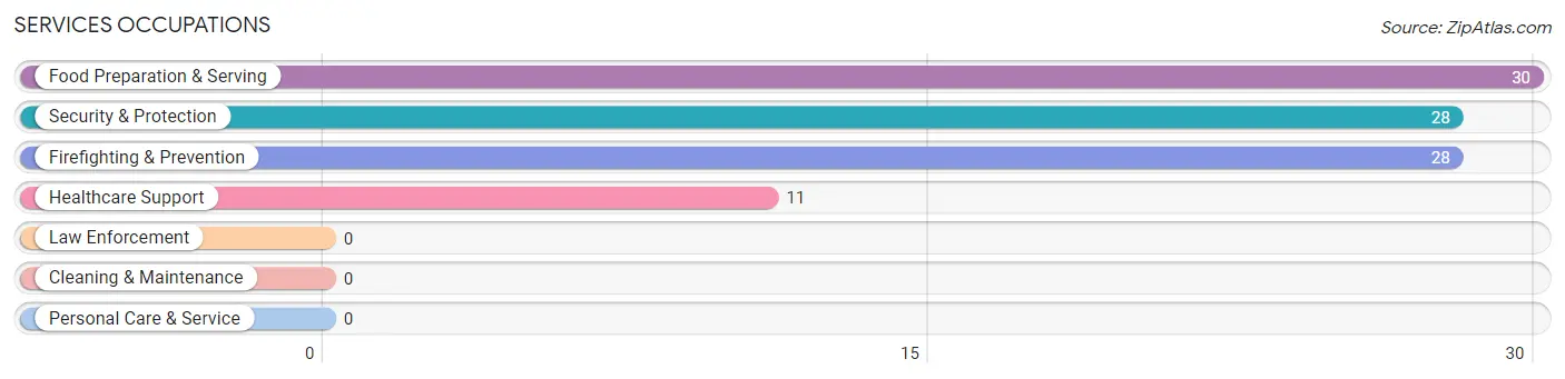 Services Occupations in Zip Code 41571