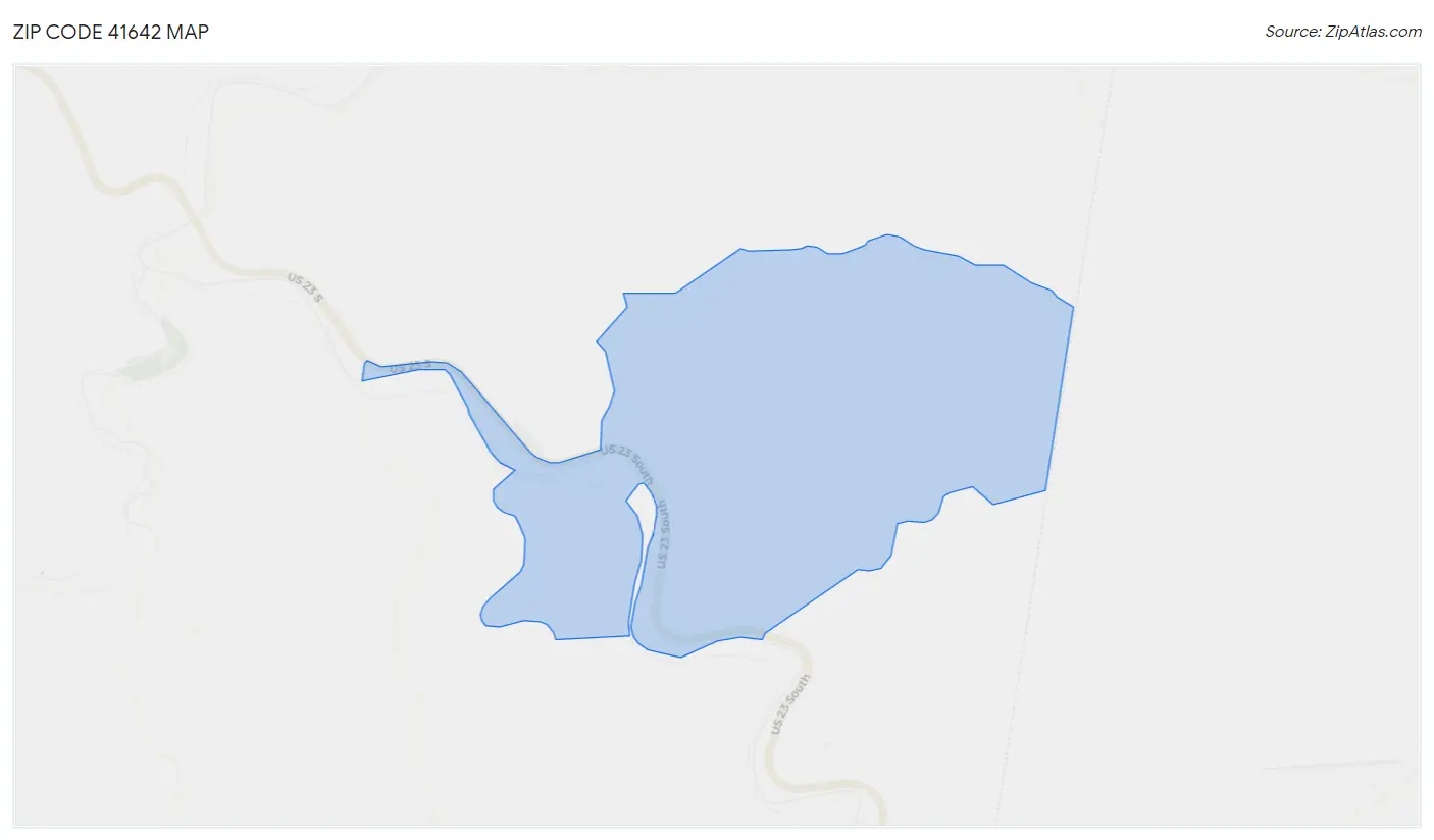 Zip Code 41642 Map