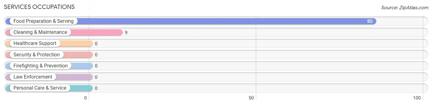 Services Occupations in Zip Code 41655