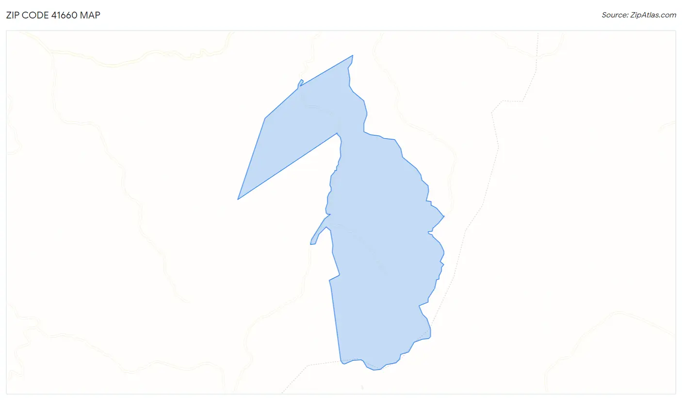 Zip Code 41660 Map