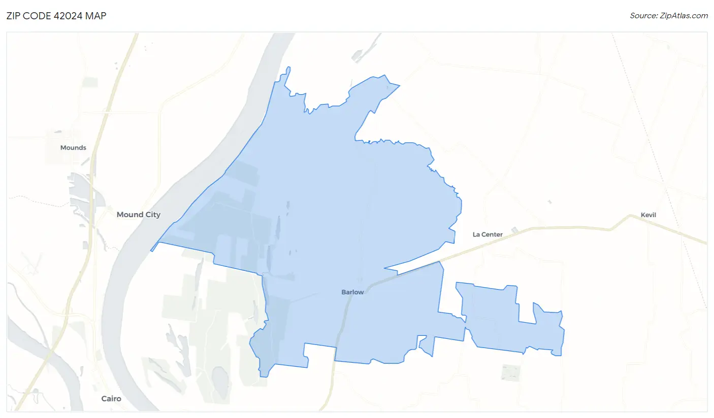 Zip Code 42024 Map