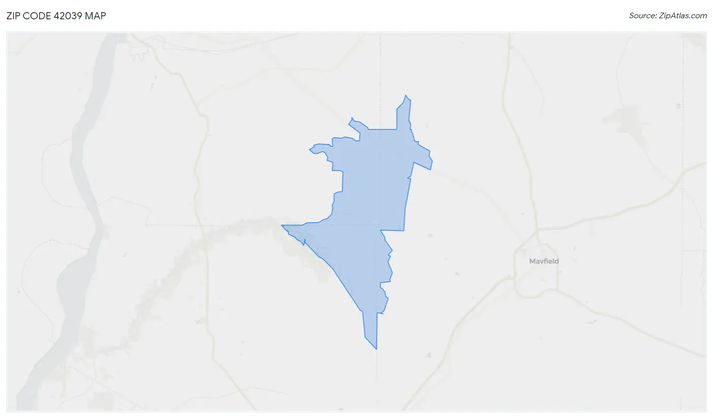 Zip Code 42039 Map