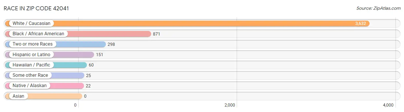 Race in Zip Code 42041