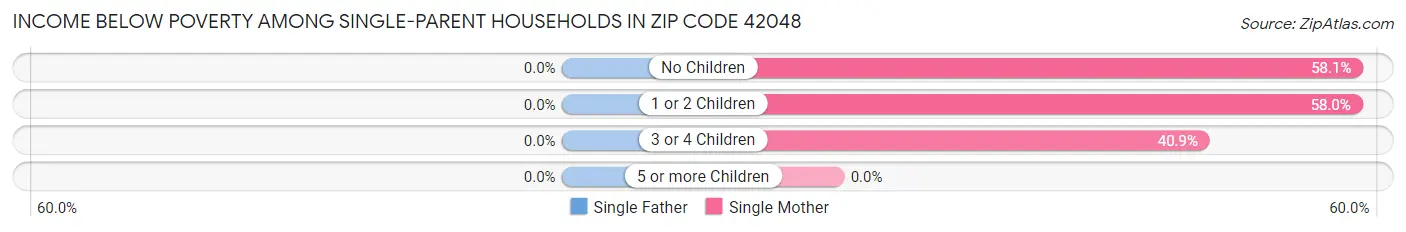 Income Below Poverty Among Single-Parent Households in Zip Code 42048