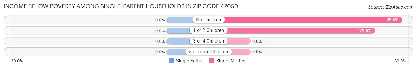 Income Below Poverty Among Single-Parent Households in Zip Code 42050