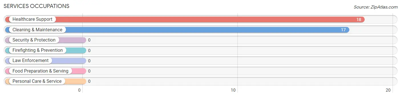 Services Occupations in Zip Code 42157