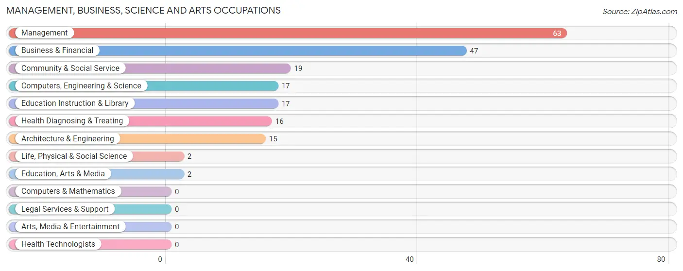 Management, Business, Science and Arts Occupations in Zip Code 42160