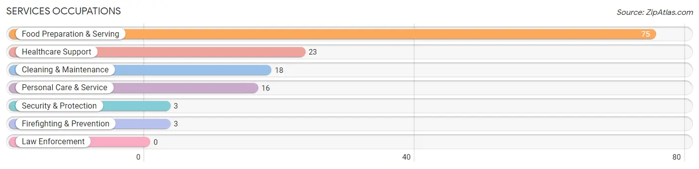 Services Occupations in Zip Code 42160