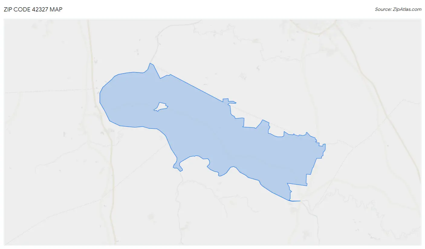 Zip Code 42327 Map