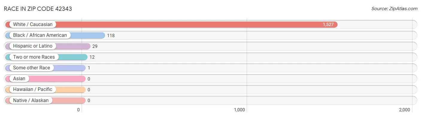 Race in Zip Code 42343