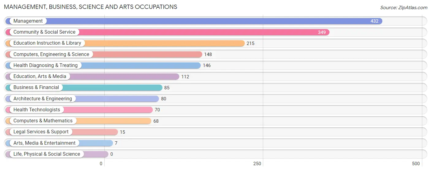 Management, Business, Science and Arts Occupations in Zip Code 42376