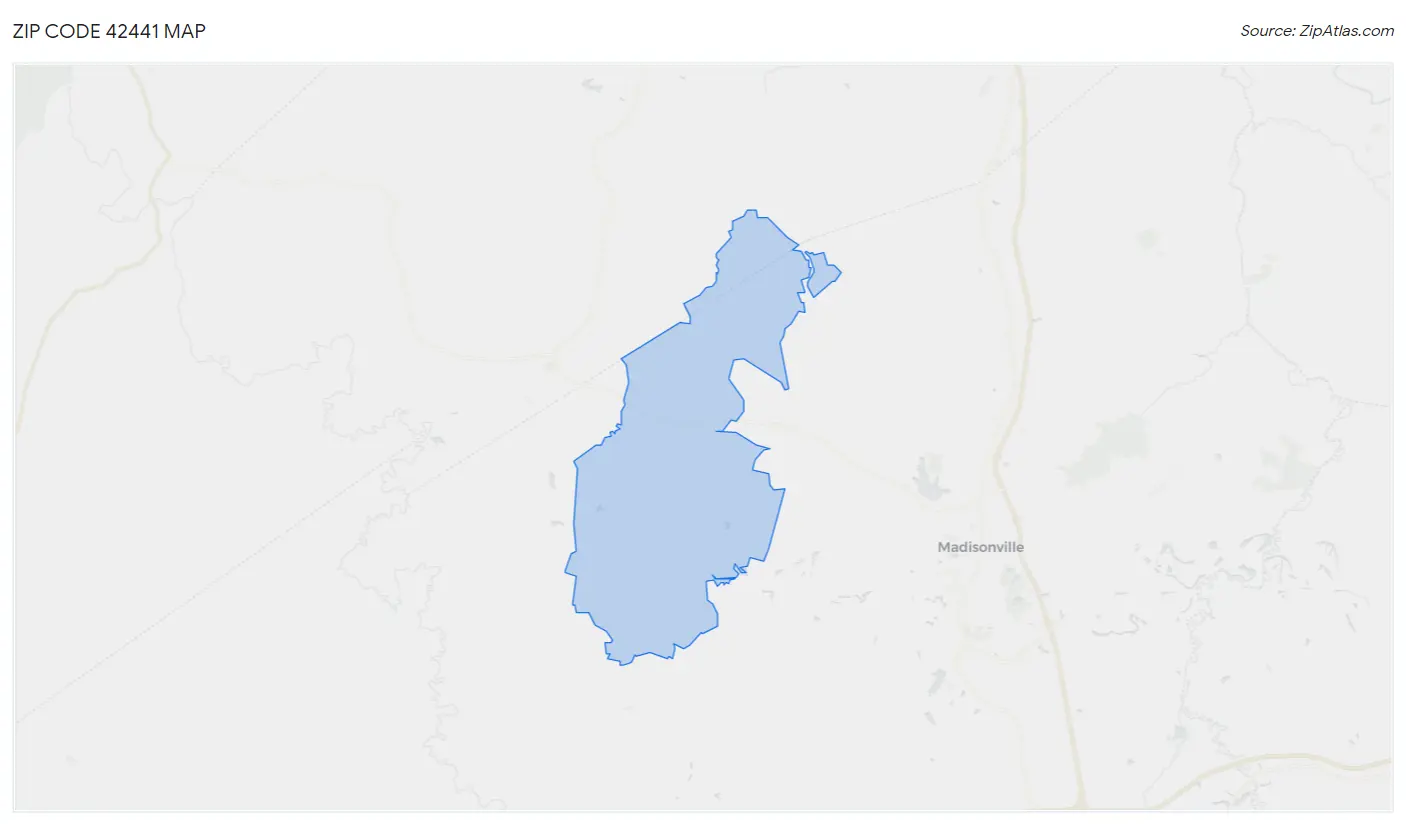 Zip Code 42441 Map