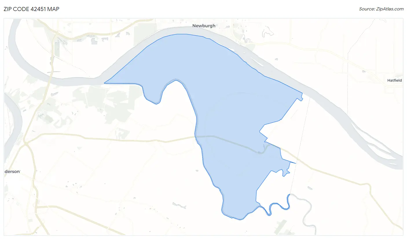 Zip Code 42451 Map