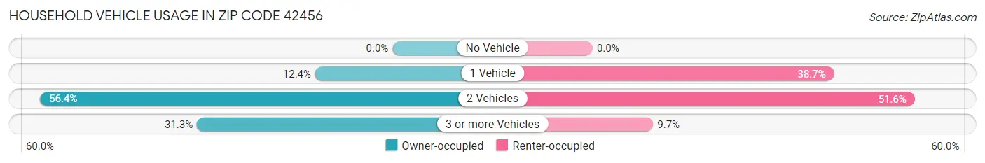 Household Vehicle Usage in Zip Code 42456