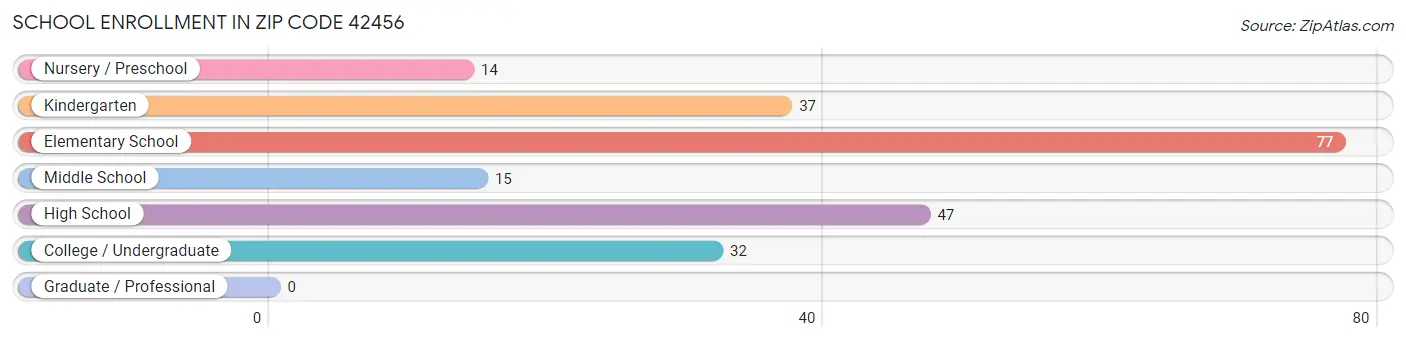 School Enrollment in Zip Code 42456