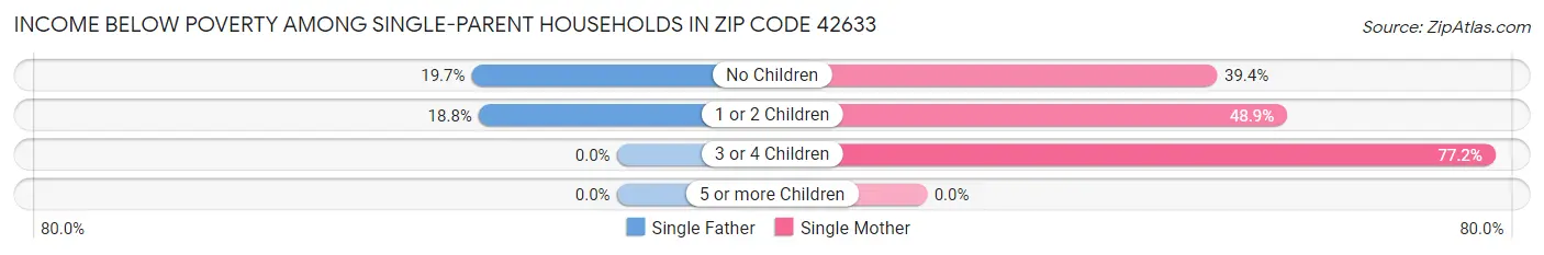 Income Below Poverty Among Single-Parent Households in Zip Code 42633