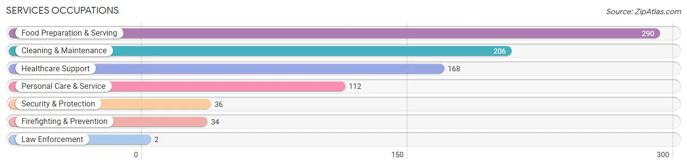 Services Occupations in Zip Code 42642