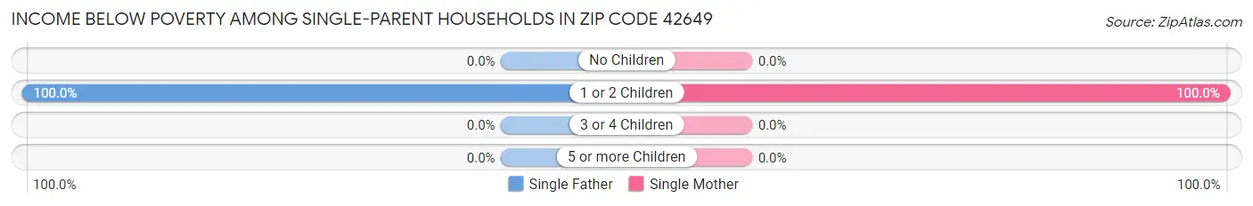 Income Below Poverty Among Single-Parent Households in Zip Code 42649