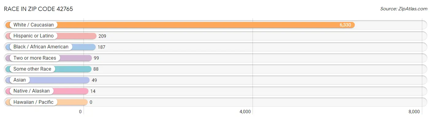Race in Zip Code 42765