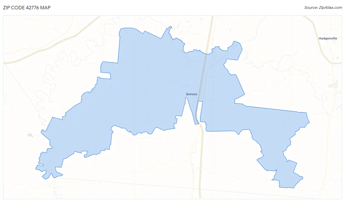 Zip Code 42776 Map