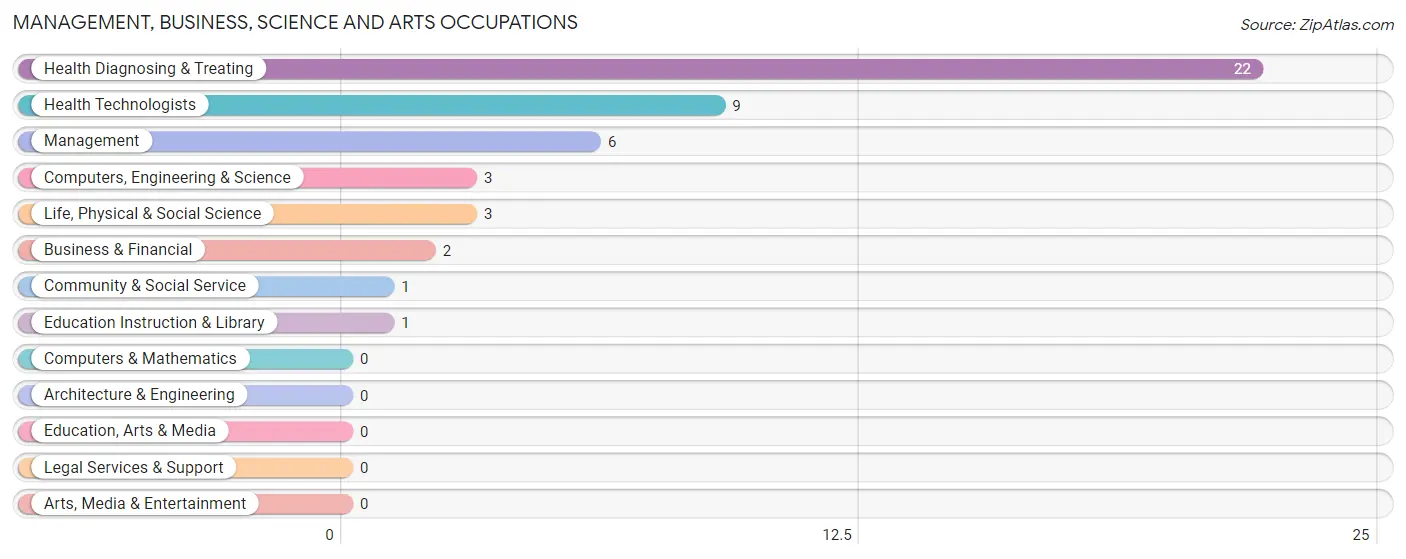 Management, Business, Science and Arts Occupations in Zip Code 43033