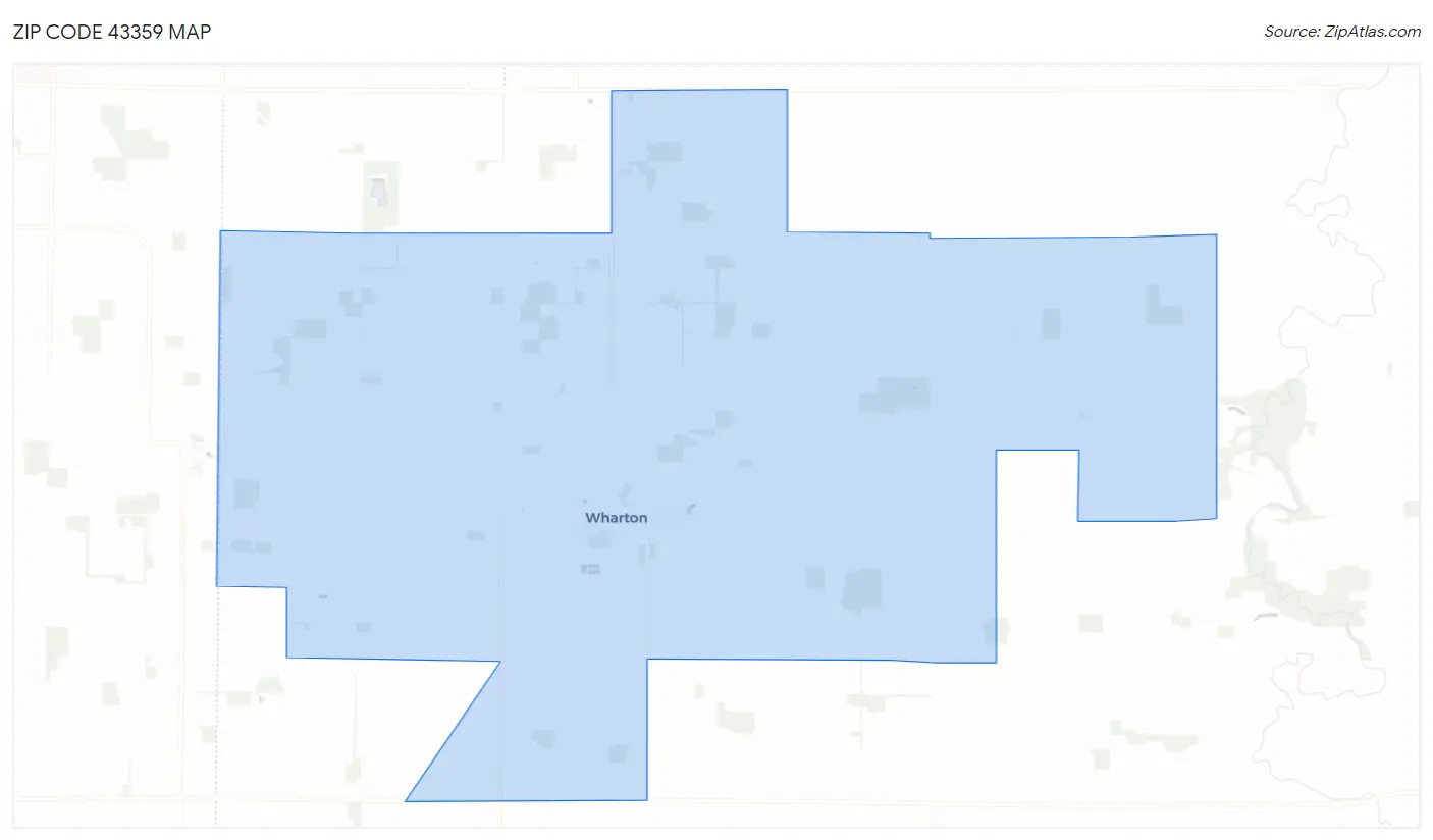 Zip Code 43359 Map