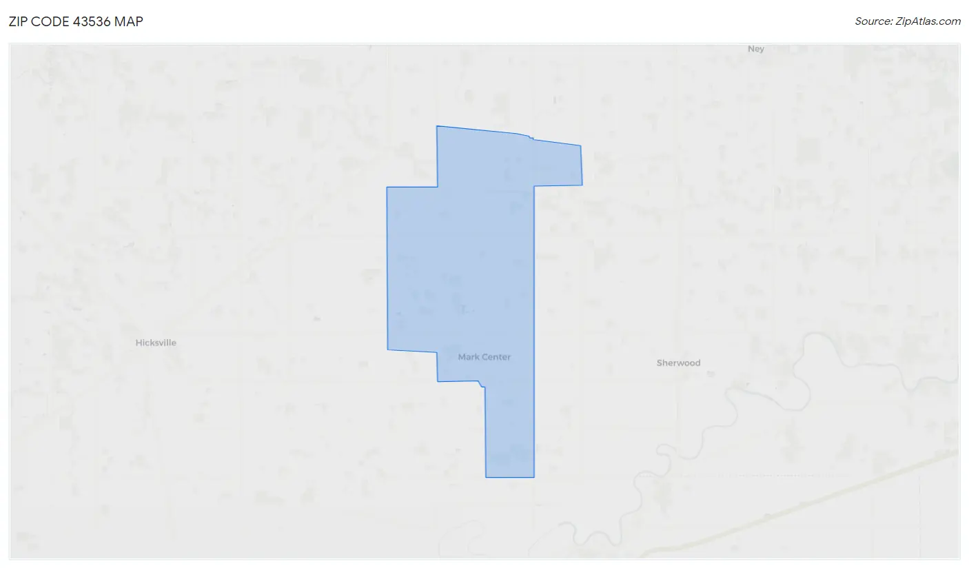 Zip Code 43536 Map