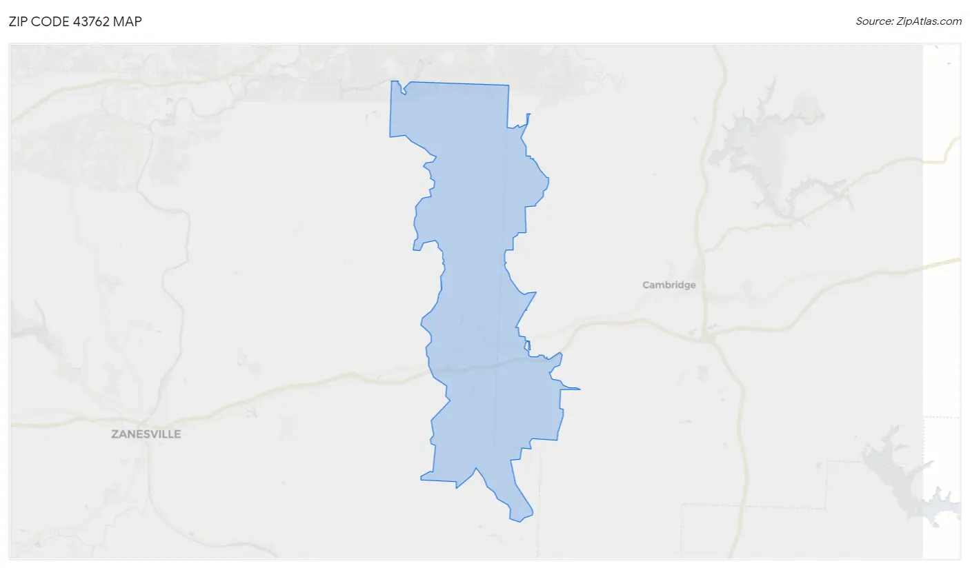 Zip Code 43762 Map