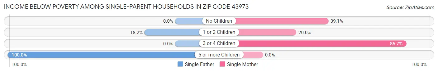 Income Below Poverty Among Single-Parent Households in Zip Code 43973