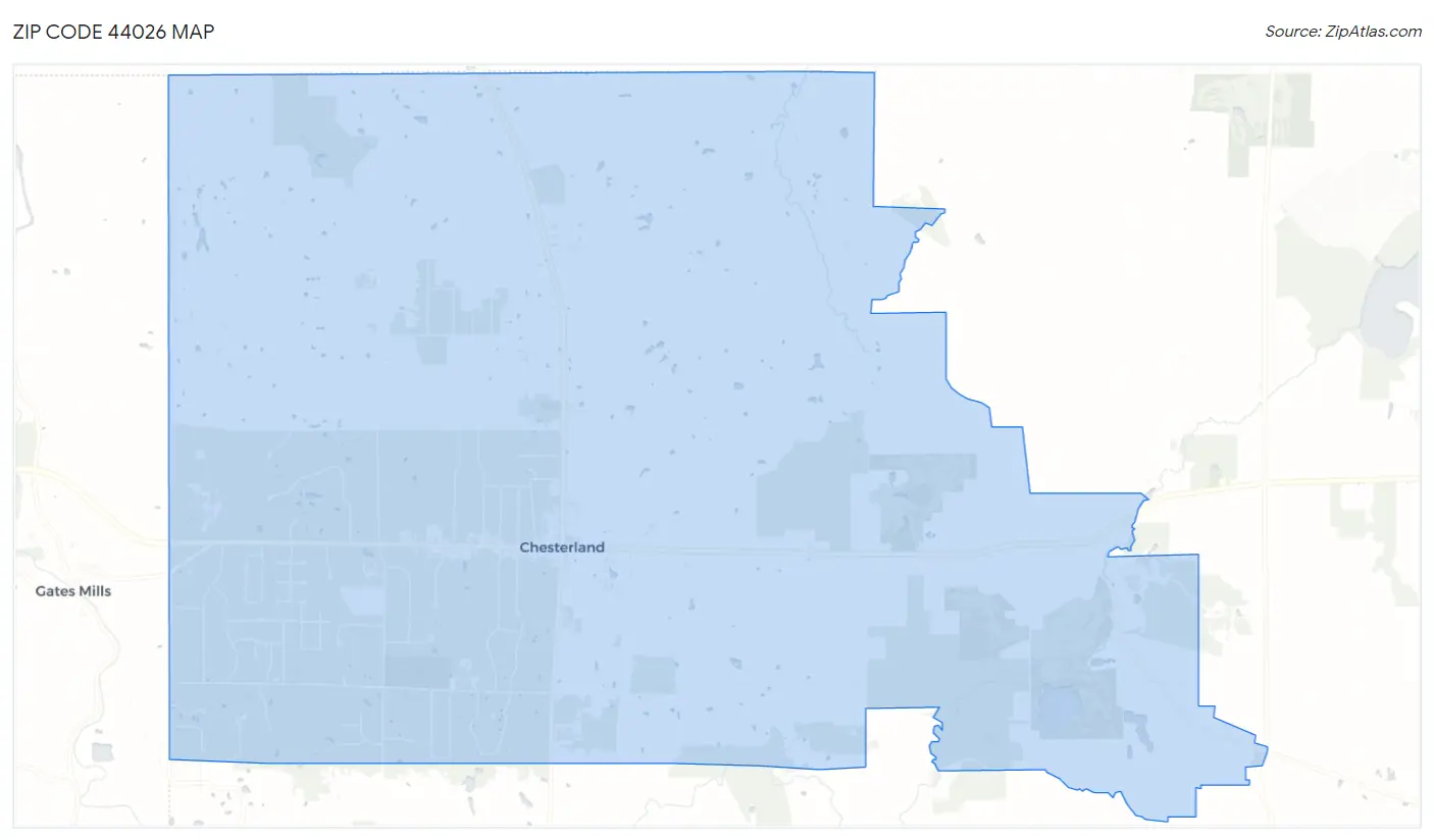 Zip Code 44026 Map