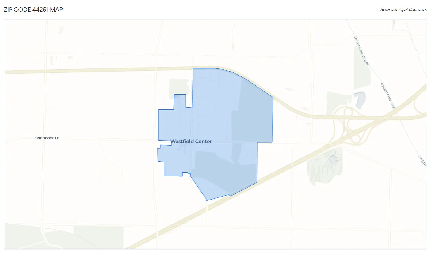 Zip Code 44251 Map