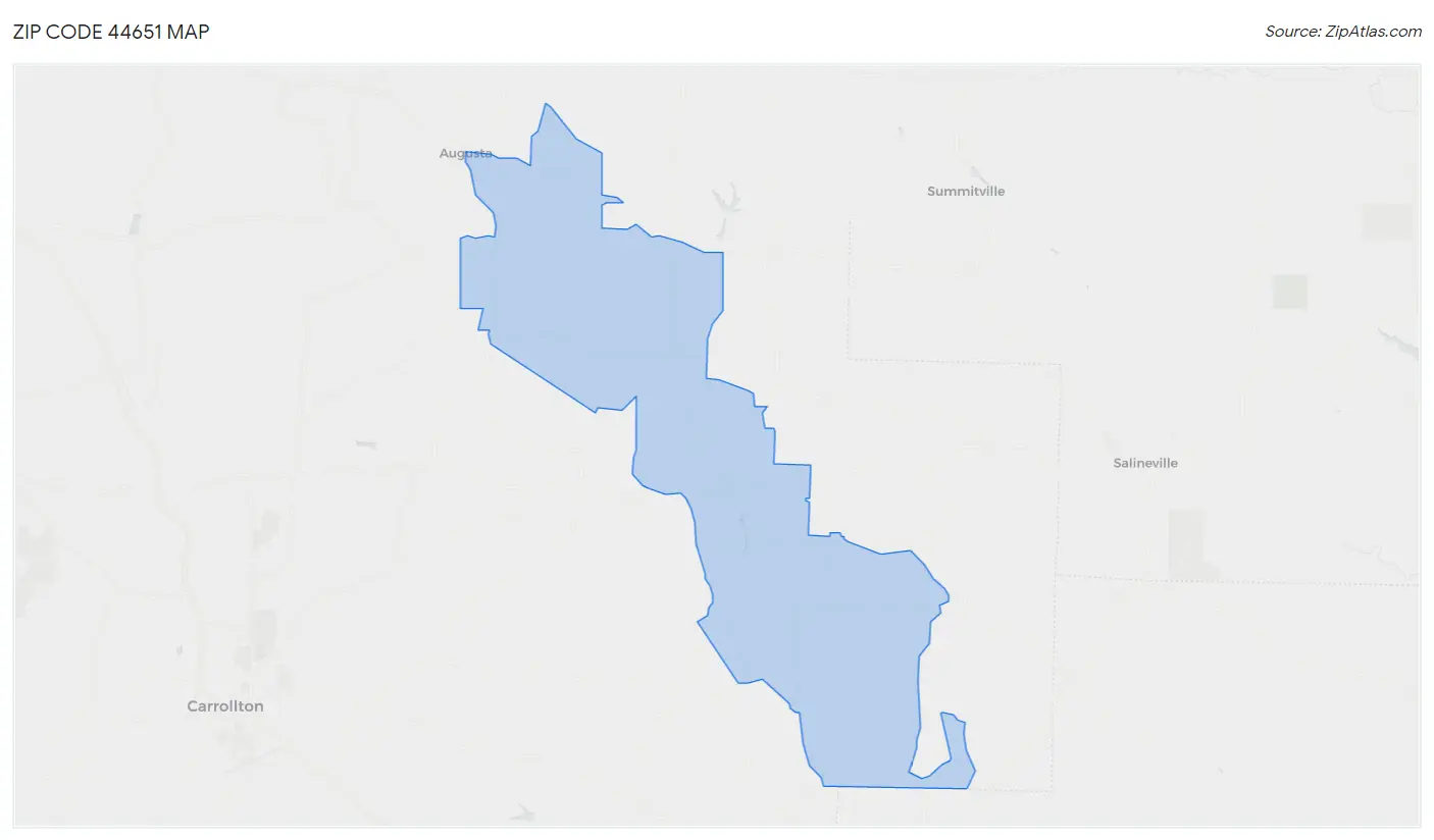 Zip Code 44651 Map