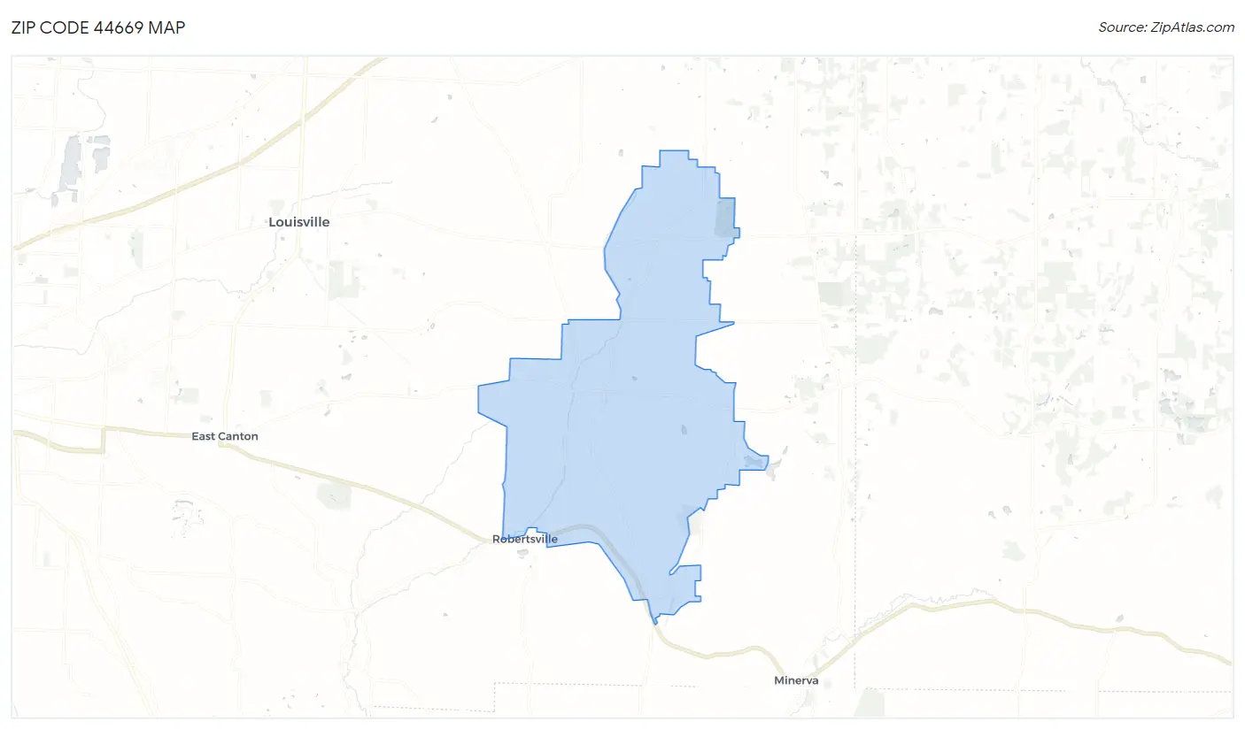 Zip Code 44669 Map