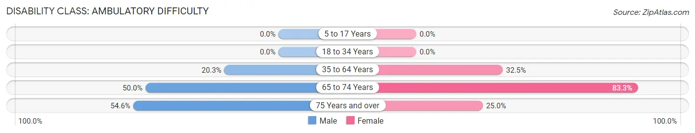 Disability in Zip Code 45131: <span>Ambulatory Difficulty</span>