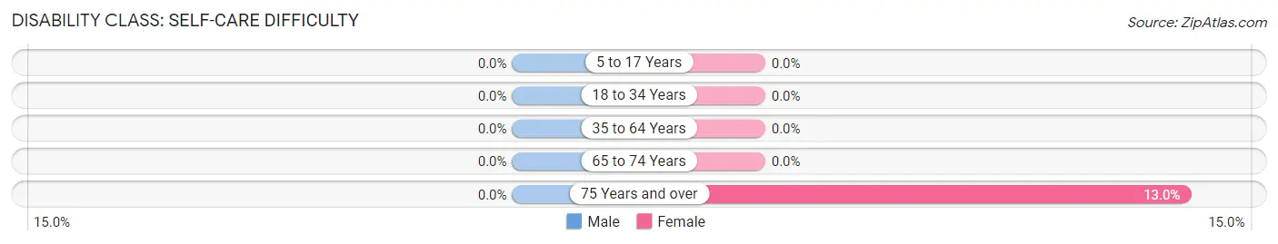 Disability in Zip Code 45333: <span>Self-Care Difficulty</span>