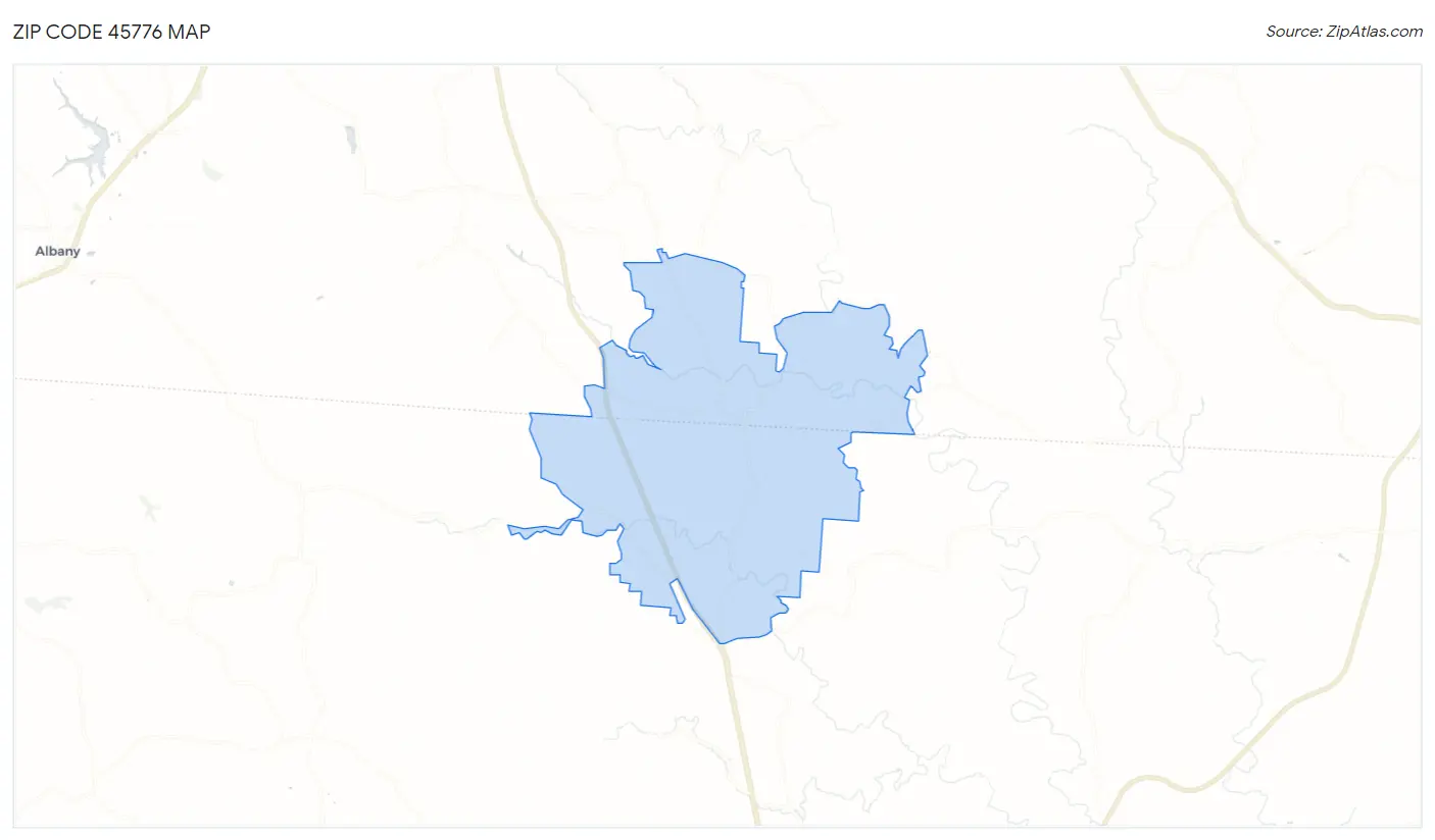 Zip Code 45776 Map