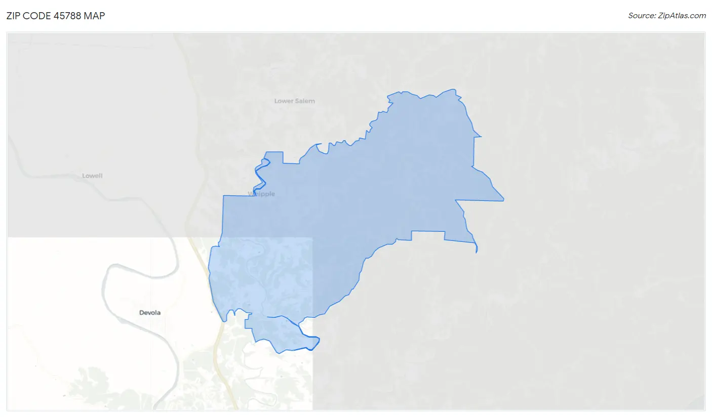 Zip Code 45788 Map