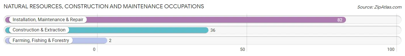 Natural Resources, Construction and Maintenance Occupations in Zip Code 45827