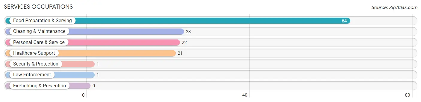 Services Occupations in Zip Code 46732
