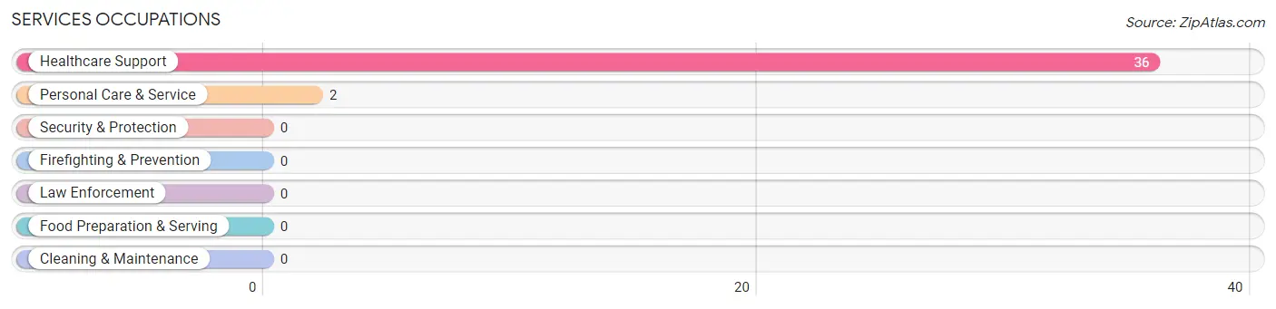 Services Occupations in Zip Code 47036