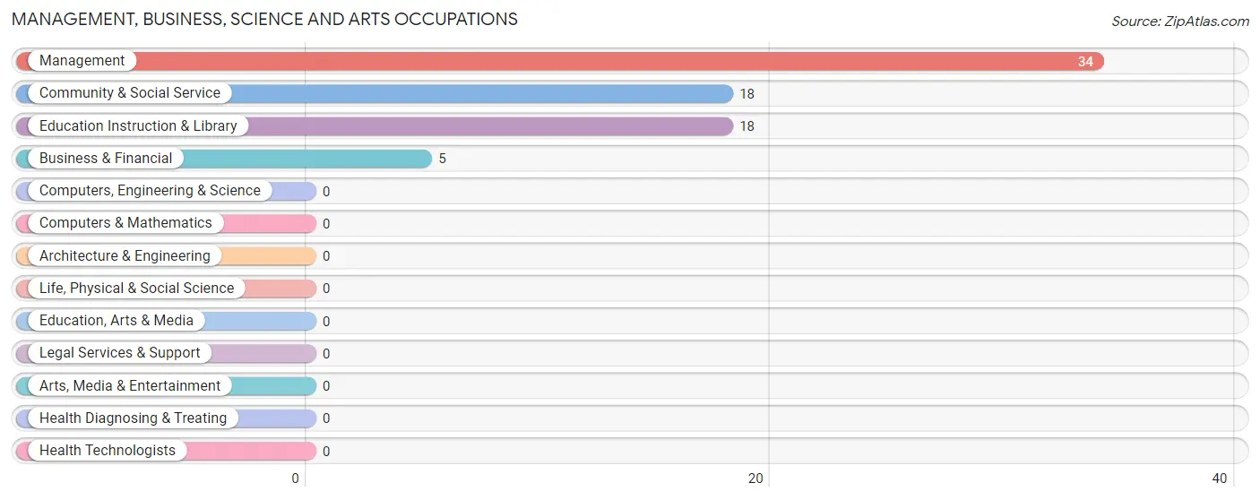 Management, Business, Science and Arts Occupations in Zip Code 47038