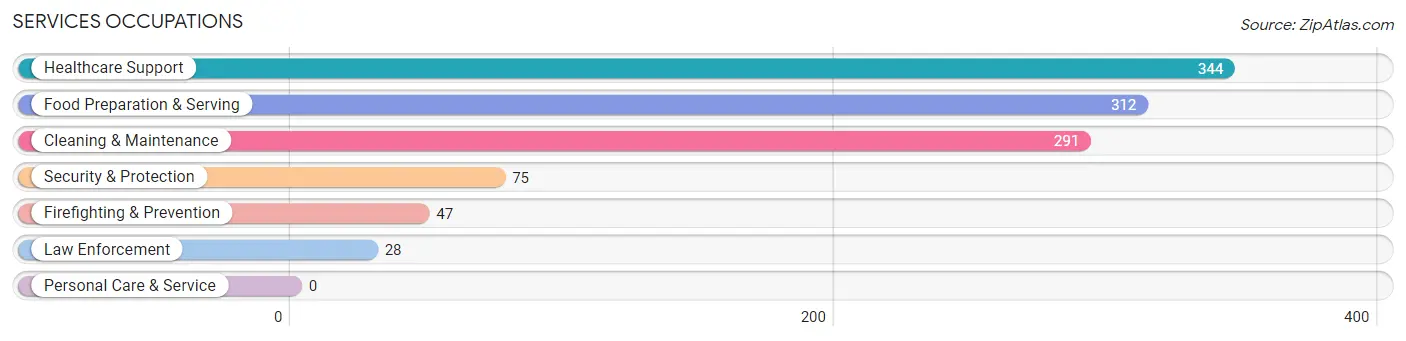 Services Occupations in Zip Code 48122