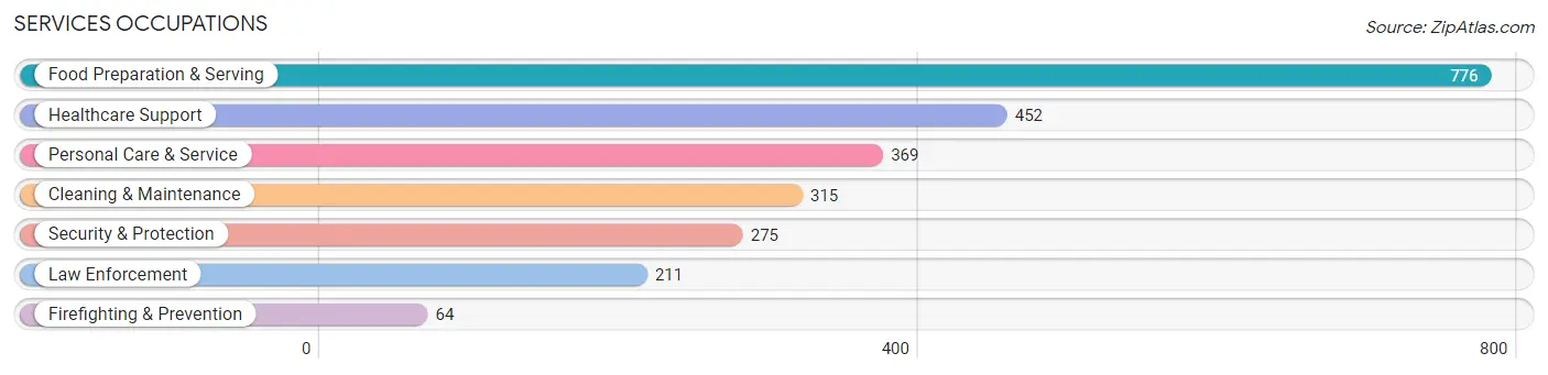 Services Occupations in Zip Code 48313