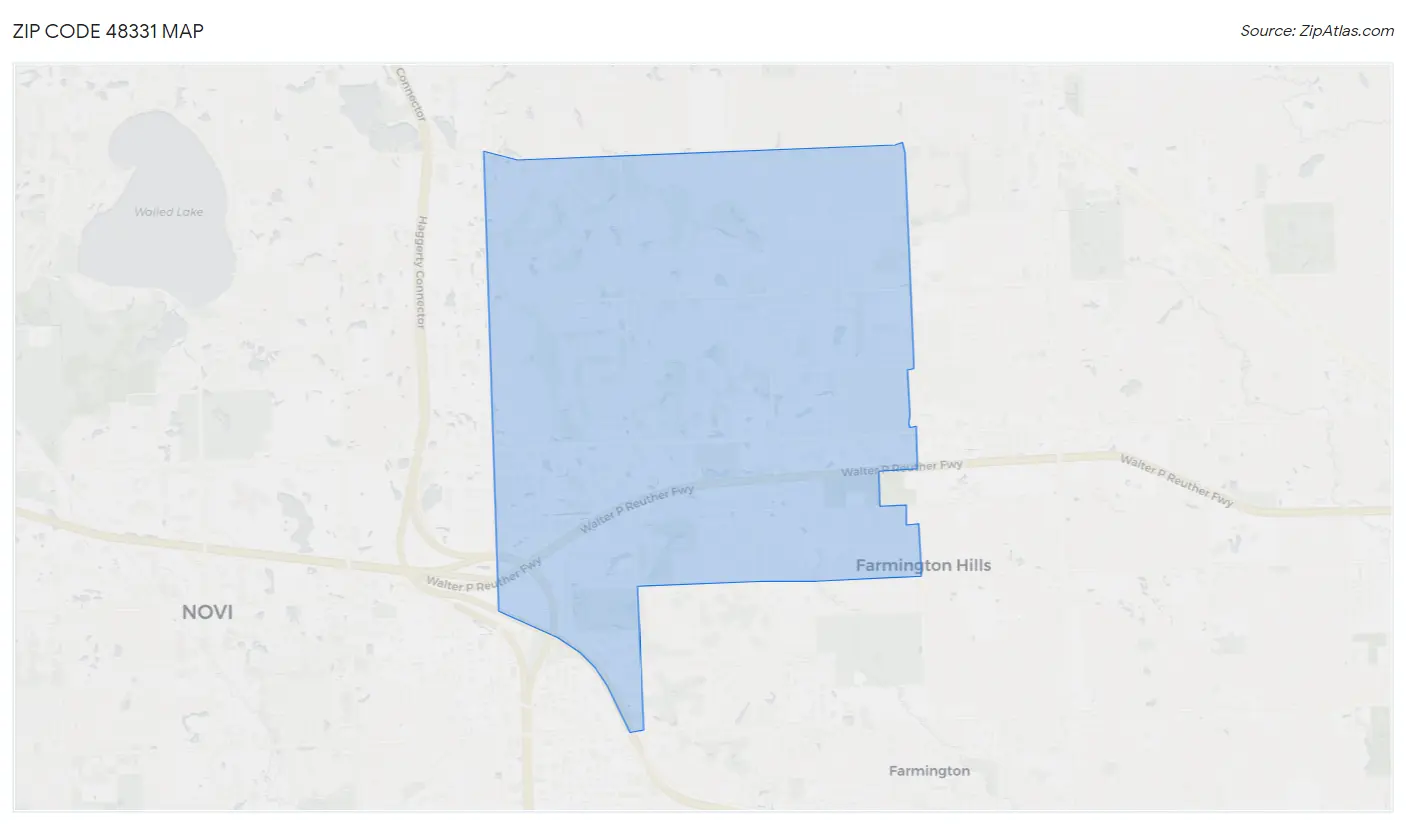 Zip Code 48331 Map