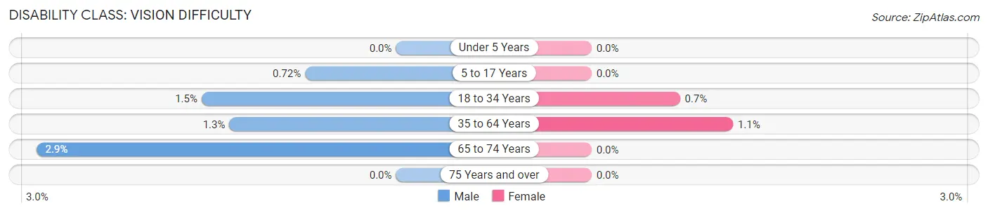 Disability in Zip Code 48393: <span>Vision Difficulty</span>