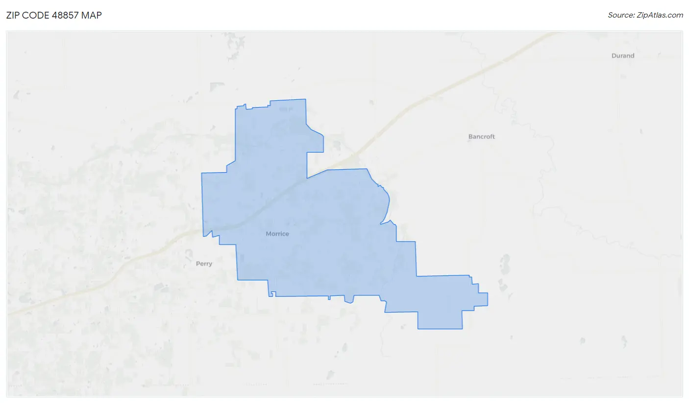 Zip Code 48857 Map