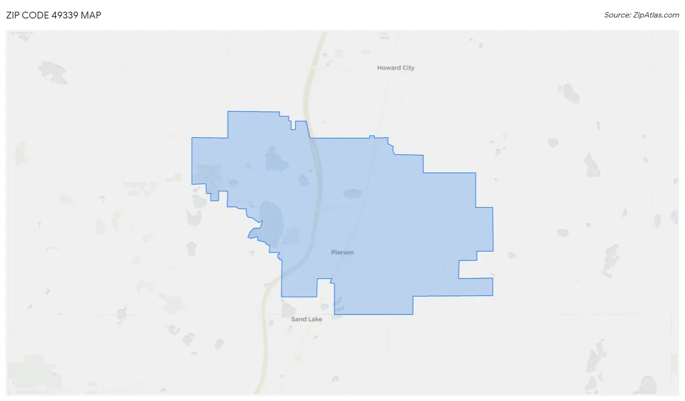 Zip Code 49339 Map