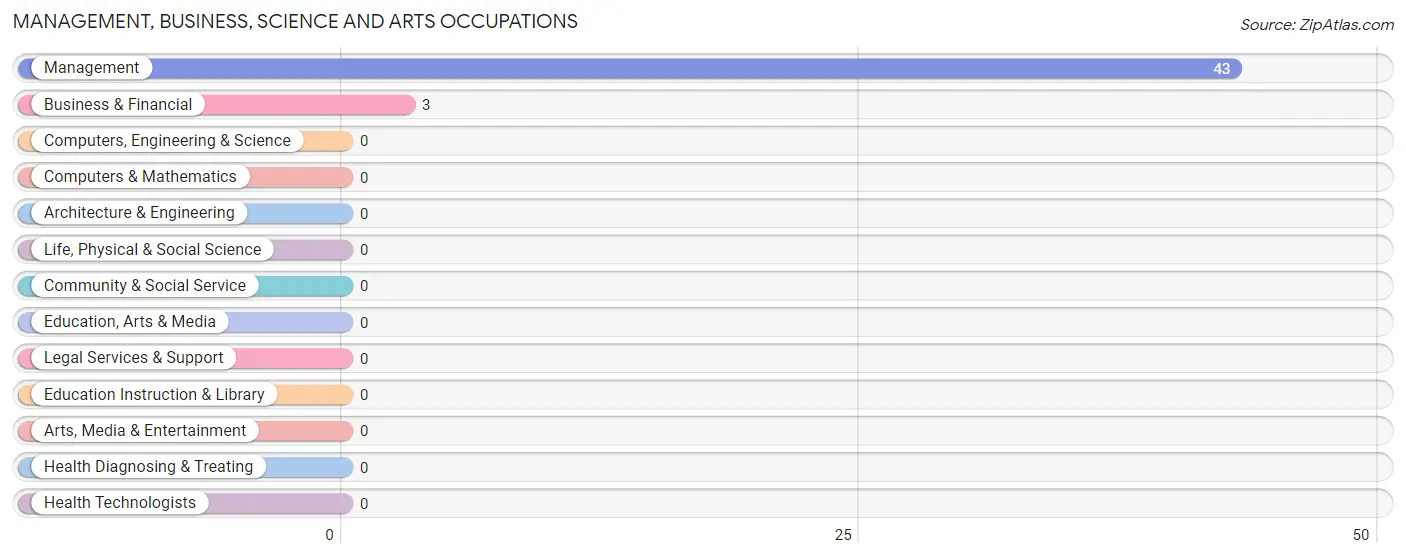 Management, Business, Science and Arts Occupations in Zip Code 49611