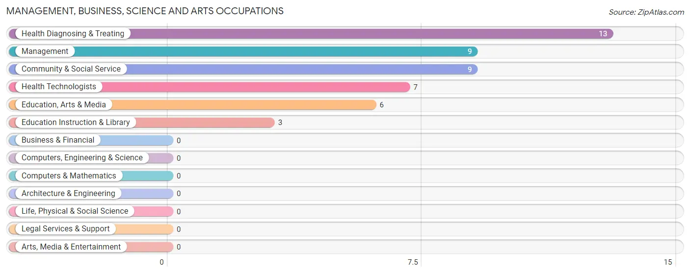 Management, Business, Science and Arts Occupations in Zip Code 49838