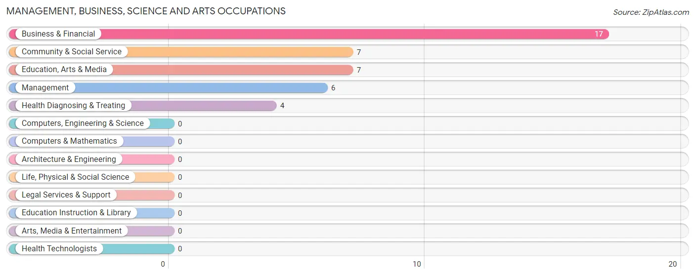 Management, Business, Science and Arts Occupations in Zip Code 49884